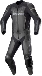 dvojdielná kombinéza GP FORCE, TECH-AIR 5 kompatibilní, ALPINESTARS čierná