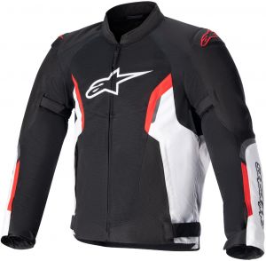 bunda AST AIR, TECH-AIR 5 kompatibilná, ALPINESTARS (čierna/biela/červená fluo)