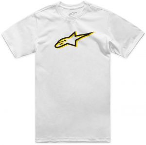 Tričko AGELESS SHADOW CSF, ALPINESTARS (biela/čierna)