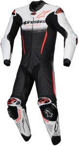 jednodielna kombinéza GP-R7, TECH-AIR komp, ALPINESTARS (biela/čierna/červená)