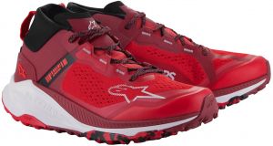 topánky META XR 2, ALPINESTARS (čierna/svetlo červená/tmavo červená/biela) 2025