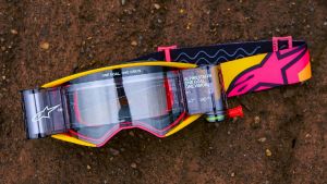 Okuliare SUPERTECH CORP, ALPINESTARS (čierna/sivá, číre plexi) 2025