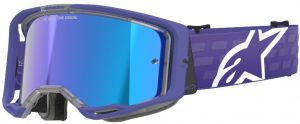 Okuliare VISION 8 CORP, ALPINESTARS (fialová, zrkadlové modré plexi) 2025