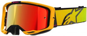 Okuliare VISION 8 CORP, ALPINESTARS (žltá/rúžová, zrkadlové červené plexi) 2025