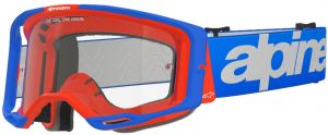 Okuliare VISION 8 WORDMARK, ALPINESTARS (modrá/oranžová, číre plexi) 2025