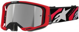 Okuliare VISION 8 LUAR ALPINESTARS (červená/čien., zrkadlové strieb. plexi) 2025