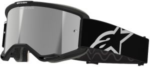 Okuliare VISION 5 CORP, ALPINESTARS (čierna, zrkadlové strieborné plexi) 2025