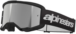 Okuliare VISION 3 WORDMARK, ALPINESTARS (čierna, zrkadlové striebrné plexi) 2025
