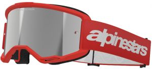 Okuliare VISION 3 WORDMARK, ALPINESTARS (červ., zrkadlové strieborné plexi) 2025