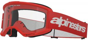 Okuliare VISION 3 WORDMARK, ALPINESTARS (červená, číre plexi) 2025