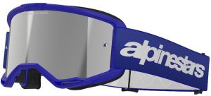 Okuliare VISION 3 WORDMARK, ALPINESTARS (modrá, zrkadlové strieborné plexi) 2025