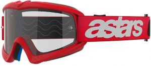 Okuliare VISION YOUTH BLAZE, ALPINESTARS, detské (červená, číre plexi) 2025