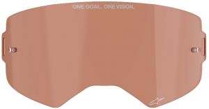 plexi pre okuliare SUPERTECH, ALPINESTARS (oranžovo hnedá afterburn)