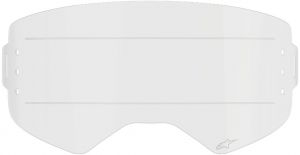plexi pre okuliare SUPERTECH, ALPINESTARS (číre pre systém roll-off)