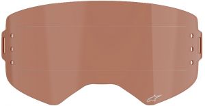 plexi pre okuliare SUPERTECH, ALPINESTARS (oranžovo hnedá afterburn pre systém r