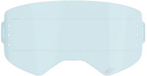 plexi pre okuliare SUPERTECH, ALPINESTARS (modré pre systém roll-off)