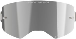 plexi pre okuliare SUPERTECH, ALPINESTARS (zrkadlové strieborné ABSOLUTE VISION™