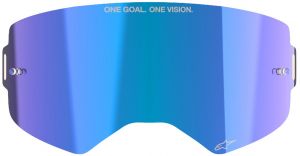 plexi pre okuliare SUPERTECH, ALPINESTARS (zrkadlové modré ABSOLUTE VISION™)