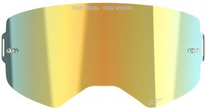 plexi pre okuliare SUPERTECH, ALPINESTARS (zrkadlové zlaté ABSOLUTE VISION™)