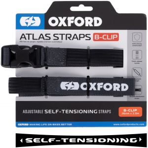 Batožinové popruhy Atlas B-Clip, OXFORD (šedá, 26mm x 2m)