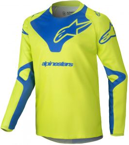 dres RACER VEIL, ALPINESTARS, detský (žltá fluo/modrá) 2025