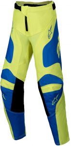 Nohavice RACER VEIL, ALPINESTARS, detské (žltá fluo/modrá) 2025