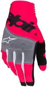 Rukavice TECHSTAR, ALPINESTARS (čierna/rúžová fluo) 2025