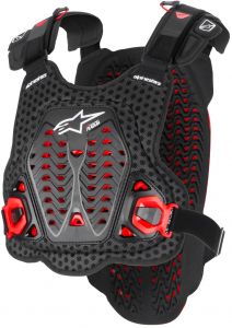 chránič hrude A-5 PLASMA, ALPINESTARS (čierna/červená/biela) 2025