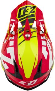 Prilba X1.9 TARGA, ZED (červená/žltá fluo/čierna/biela) 2025