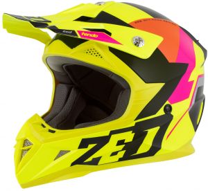 prilba X1.9 TENDO, ZED (žltá fluo/ružová/oranžová/čierna) 2026