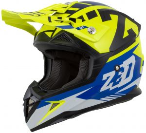 Prilba X1.9D TARGA, ZED, detská (žltá fluo/modrá/čierna/biela) 2025