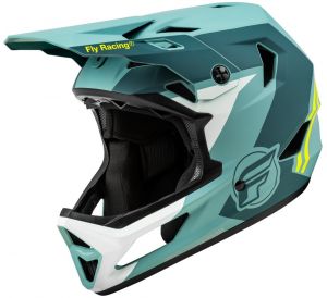cyklo prilba RAYCE, FLY RACING - USA detská (šedá/hi-vis)