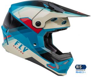 Prilba FORMULA CP, FLY RACING - USA (čierna/sivá/tyrkysová)