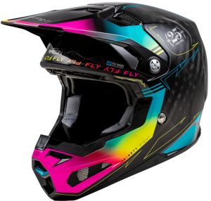 prilba FORMULA S, FLY RACING - USA (čierna/modrá)