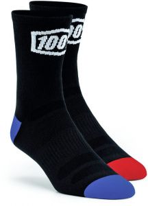 ponožky TERRAIN MTB, 100% -USA (čierna)