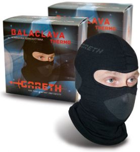 GARETH bezšvová termoaktívna kukla (čierna, so striebornými iónmi)