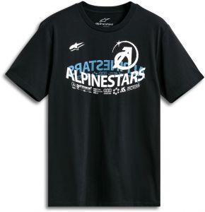 tričko SEMICIRCLE CSF, ALPINESTARS (čierna)