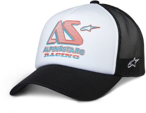 šiltovka AYESS TRUCKER, ALPINESTARS (biela/čierna)