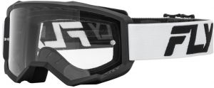 okuliare FOCUS, FLY RACING (biela/čierna)