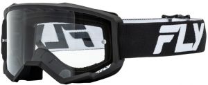 okuliare FOCUS, FLY RACING (čierna/biela)