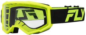 okuliare FOCUS, FLY RACING detské (čierna/hi-vis)