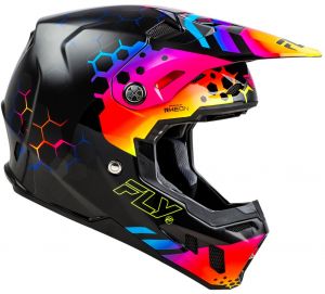 Prilba FORMULA CC TEKTONIC, FLY RACING (čierna/žltá/rúžová)