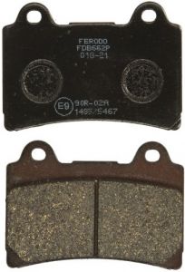Brzdové platničky GF 073 cestné, platina-P 75x54x8,8mm, YAMAHA FJ, FZR, 750-1300