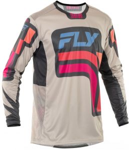 Dres LITE VICE, FLY RACING - USA 2025 (sivá/ružová)