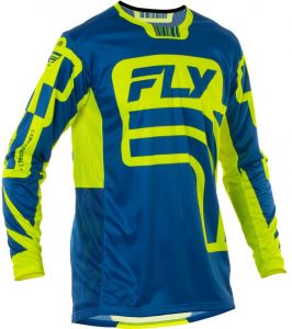 Dres LITE LANCER, FLY RACING - USA 2025 (modrá/hi-vis)