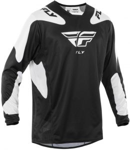 Dres KINETIC SYM, FLY RACING - USA 2025 (čierna/biela)