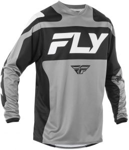 dres F-16, FLY RACING - USA 2025 (šedá/černá/bílá)