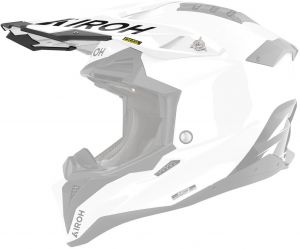 šilt pre prilbu AVIATOR 3 (nové logo), AIROH (biela)