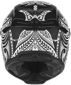 Prilba GOLIATH MAORI, NOX EXKLUSIV (čierna matná, biela) 2025