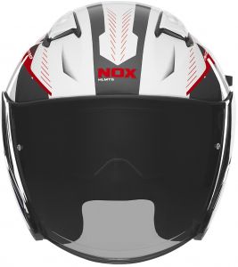 Prilba N130 Myst, NOX (biela,čierna,červená) 2025